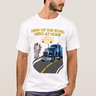 Vaderdag cadeau - Koning van de weg, held thuis T-shirt