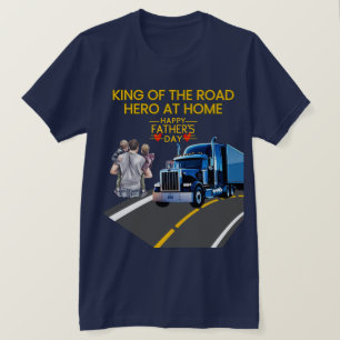 Vaderdag cadeau - Koning van de weg, held thuis T-shirt