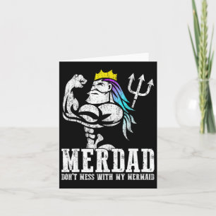 Vaderdag Cadeau Mermaid Stoor Niet Met Mijn Zeemee Kaart