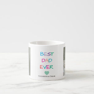 Vaderdag cadeau met Kinder namen - beste vader ooi Espresso Kop