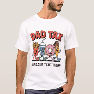 Vaderdag cadeau papa belasting grappige retro cart t-shirt