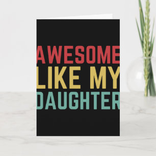 Vaderdag cadeau van dochter vrouw geweldig zoals i kaart