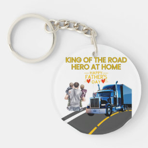 Vaderdag cadeau voor truckers sleutelhanger