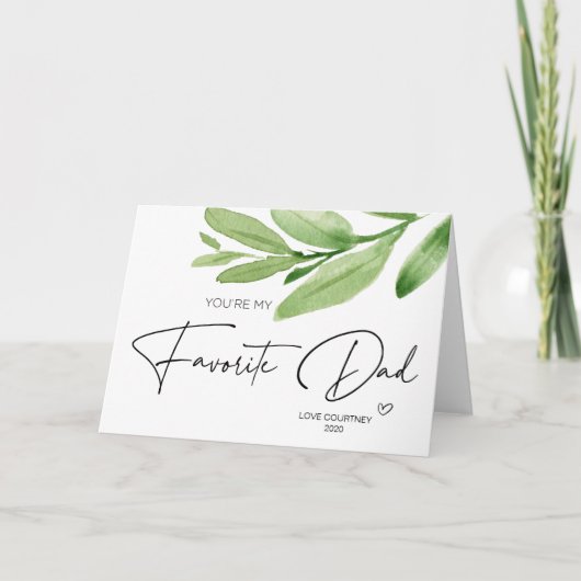 Vaderdag cadeau voor vader van dochter en zoon kaart (Voorkant)