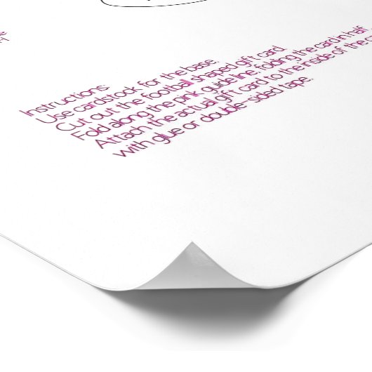 Vaderdag cadeaukaarthouder poster (Hoek)