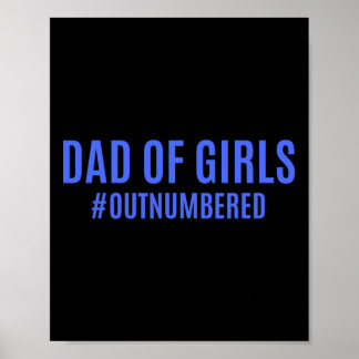 Vaderdag cadeaus van Kinder vrouw papa van meisjes Poster