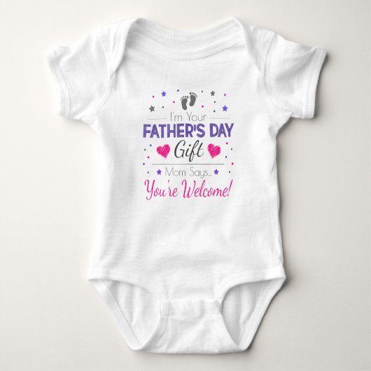 vaderdag Cadeauverpakking - Baby-pak Romper (Voorkant)