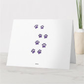 Vaderdag Calico Cat Kaart (Achterkant)