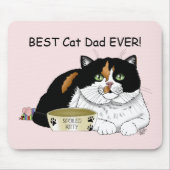 Vaderdag Calico Cat Muismat (Voorkant)