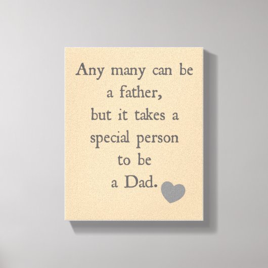 Vaderdag Canvas - Father Quote - Cadeau voor papa (Voorkant)