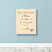 Vaderdag Canvas - Father Quote - Cadeau voor papa (Insitu (Houten vloer))