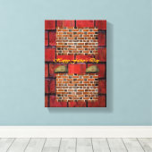 Vaderdag Canvas met gerasterd Canvas Afdruk (Insitu (Houten vloer))