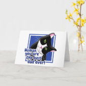 Vaderdag Cat Kaart (Gele Bloem)