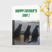 Vaderdag Cat Kaart (Gele Bloem)