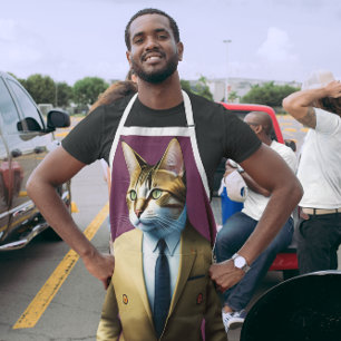 VADERDAG CAT PERSON DAD MANNEN KITCHEN SCHORT