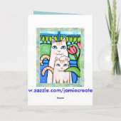 Vaderdag Cat Wenskaart Kaart (Achterkant)