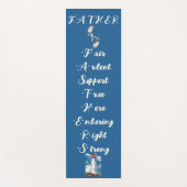 Vaderdag Citaat Papa Dochter Bonding Lighthouse Yogamat (Voorkant)