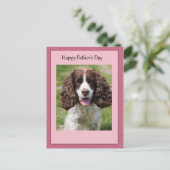 Vaderdag Cocker Spaniel Dog Briefkaart (Staand voorkant)
