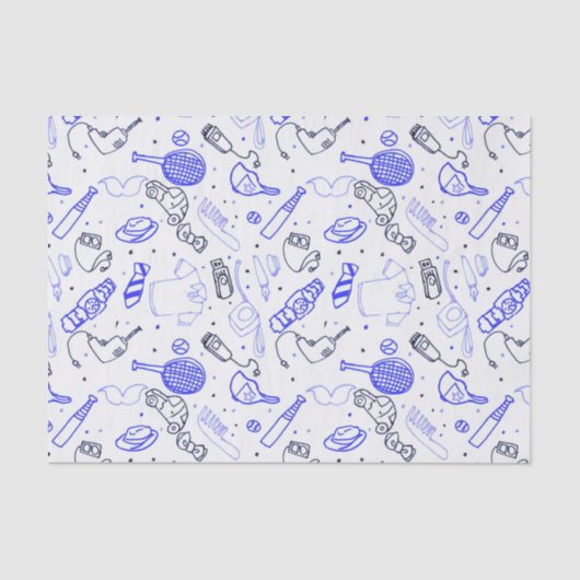 vaderdag Collage Tissuepapier (Voorkant)