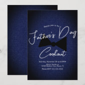 Vaderdag Cookout Masculine Bow Denim Kaart (Voorkant / Achterkant)