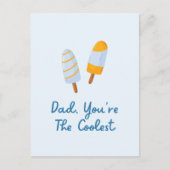 Vaderdag Coolest Papa Grappig citaat Briefkaart (Voorkant)