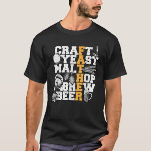 Vaderdag Craft Gist Mout Hop Bier Bier Bier T T-shirt