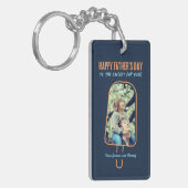 Vaderdag Custom Photo Funny Cool Dad Popsile Sleutelhanger (Voorkant Links)