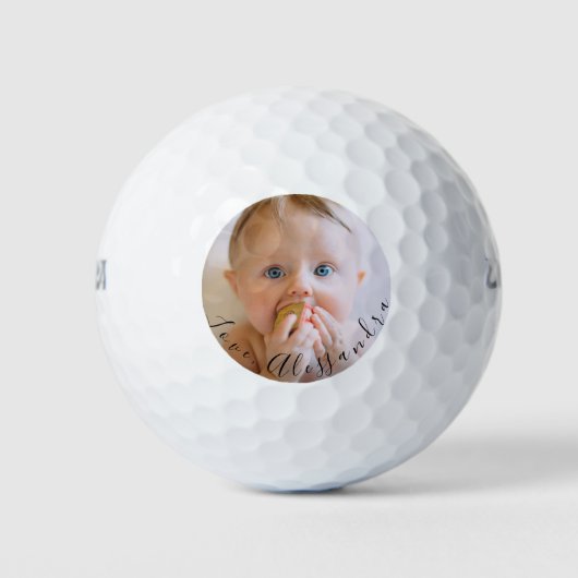 Vaderdag Custom Photo Love van Kinder Golfballen (Voorkant)
