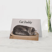 Vaderdag Cute Tabby Cat Dad Kaart (Voorkant)