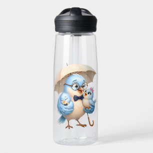 Vaderdag Cute Vogel Heldere Waterfles