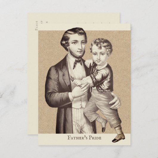 Vaderdag Cutest vader en zoon CC1128 Briefkaart (Voorkant / Achterkant)