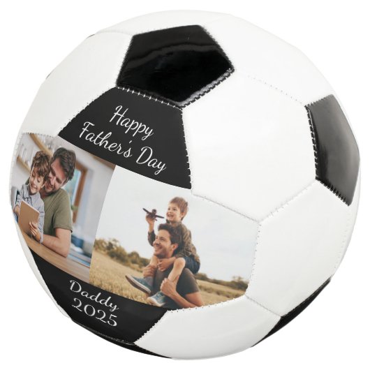 Vaderdag Dad Custom Photo Creëer van uw eigen Voetbal (Drie kwart)