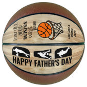Vaderdag Dad Swish come True Personalized Basketbal (Voorkant)
