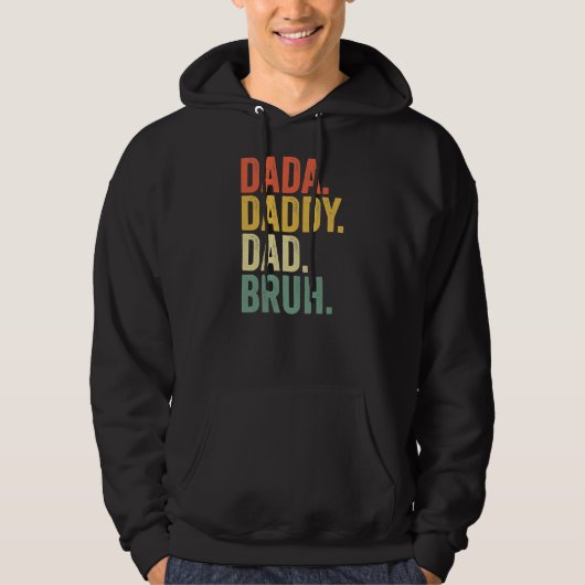 Vaderdag Dada papa Bruh Hoodie (Voorkant)