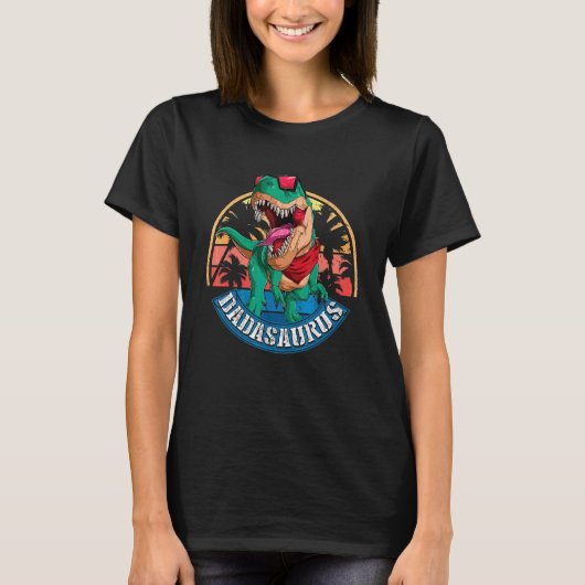 Vaderdag Dadasaurus Rex Dinosaur Dada Saurus F T-shirt (Voorkant)