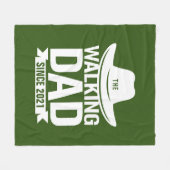 vaderdag... de lopende vader sinds... fleece deken (Voorkant (Horizontaal))