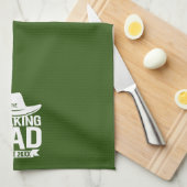 Vaderdag... de lopende vader sinds... theedoek (Quarter Fold)