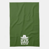 Vaderdag... de lopende vader sinds... theedoek (Verticaal)