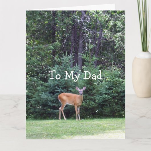 Vaderdag Deer Kaart (Voorkant)