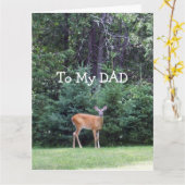 Vaderdag Deer Kaart (Gele Bloem)