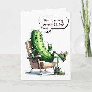 Vaderdag Dill Pickle Humor Kaart