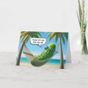 Vaderdag Dill Pickle In een Hangmat Kaart