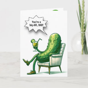 Vaderdag Dill Pickle Met Cocktail Kaart