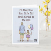 Vaderdag - Dochter's Held Kaart (Gele Bloem)