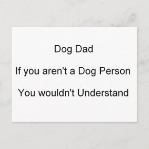 Vaderdag Dog Dad Briefkaart