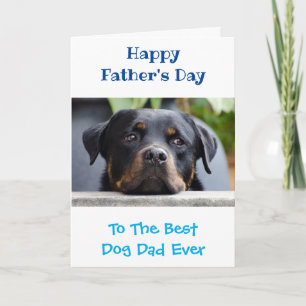 Vaderdag Dog Dad World's Best Ever Photo Kaart