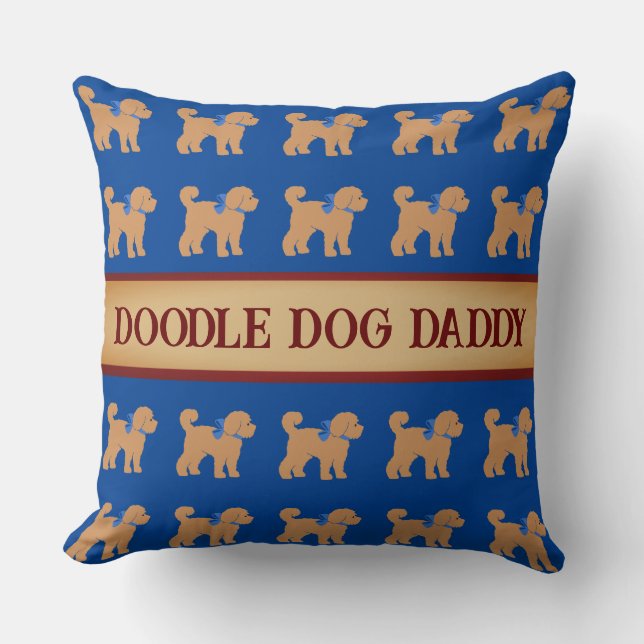 Vaderdag Doodle Dog Kussen (Voorkant)
