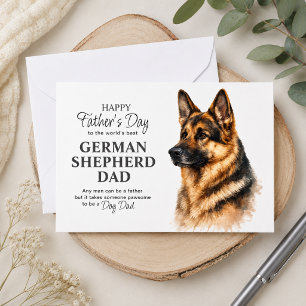 Vaderdag Duitse Herdershond Vader Feestdagenkaart
