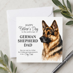 Vaderdag Duitse Herdershond Vader Feestdagenkaart