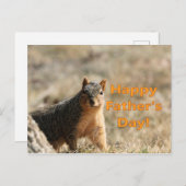 Vaderdag-eekhoorn Briefkaart (Voorkant / Achterkant)